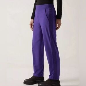 ATHLETA Brooklyn Lined Mid Rise Pants Womens Size 6 Petite noble blue